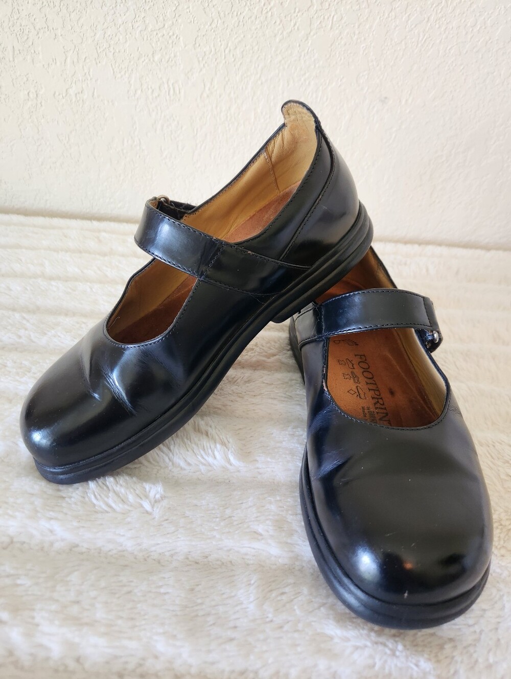 Footprints By Birkenstock Classic Black Mary Jane Shoes